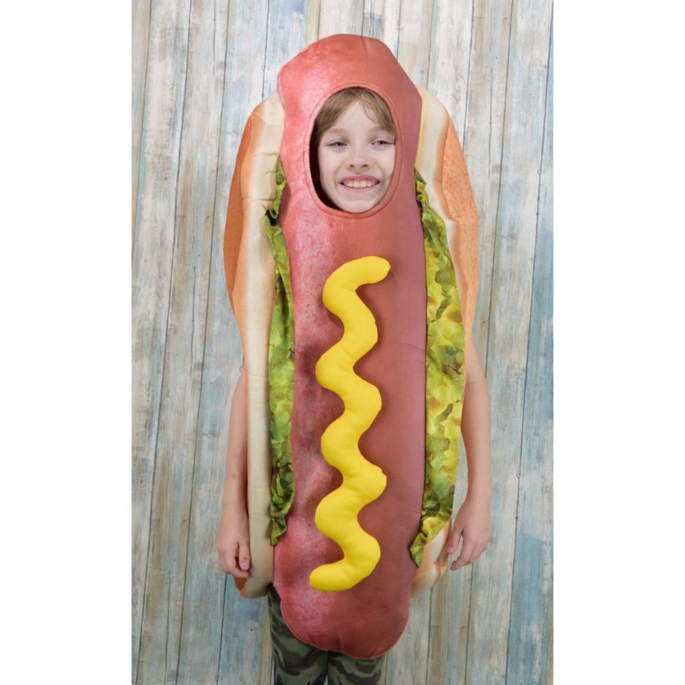 Kids Hot Dog Halloween Costume Size S/M Funny Cosplay Seasons USA